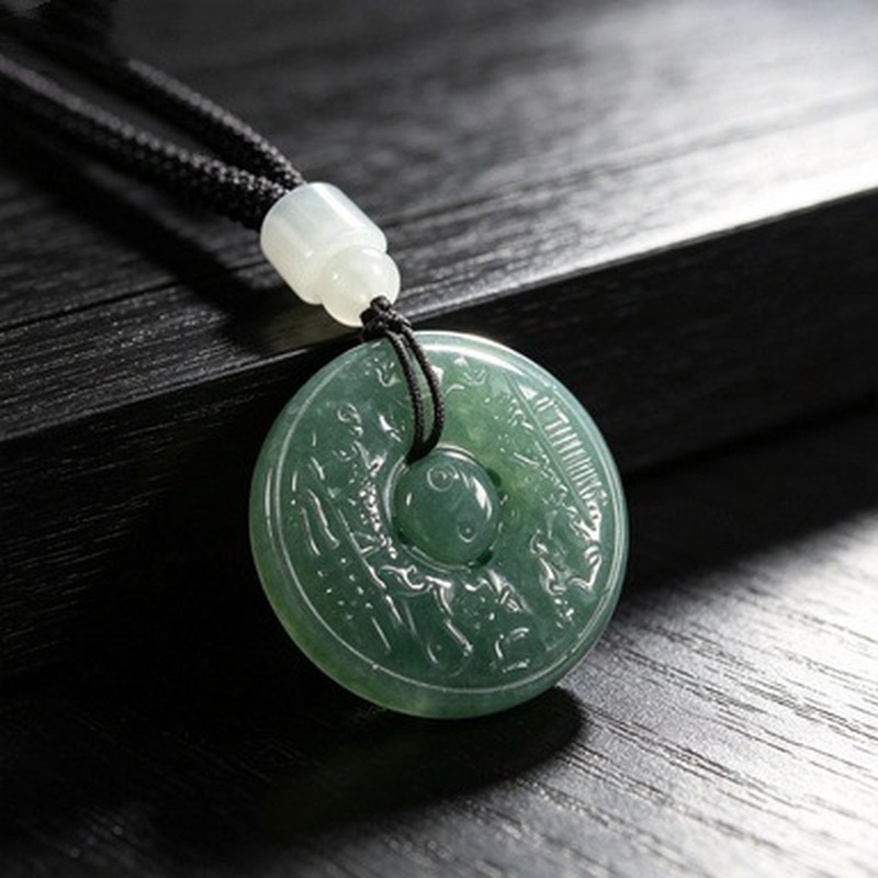 Beauty & Makeup Katia Di Paola - Mountain Ghost Coin Round Pendant, Oil-Rubbed