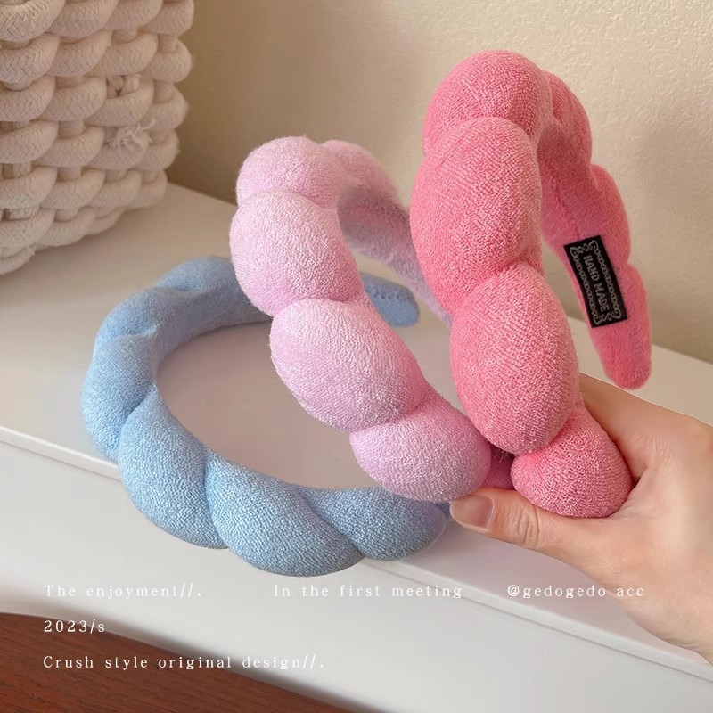 Retro Puffy Hair Band Sponge H - Beauty Makeup Women ulasan dan harga