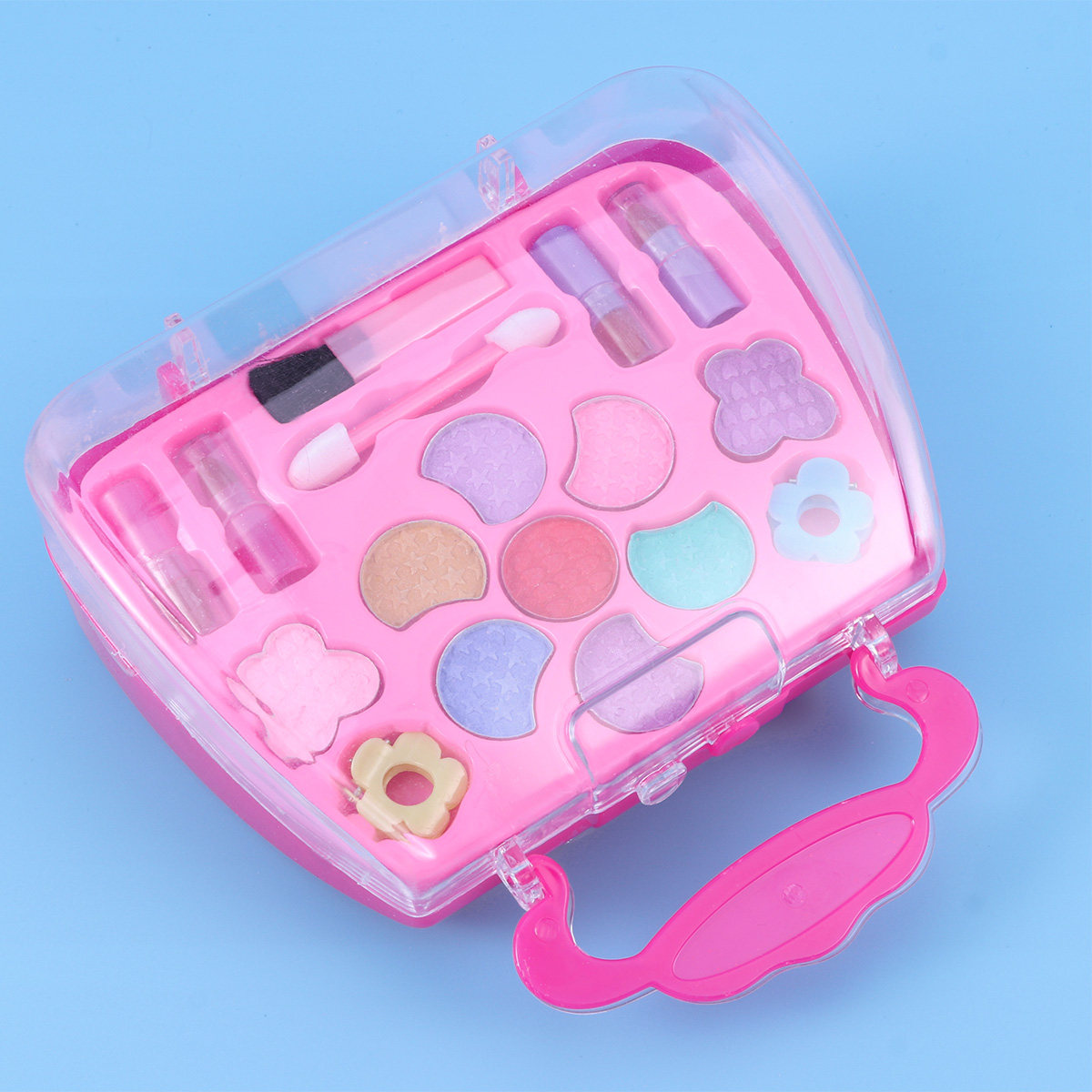 Strawberry-Shaped Kids Makeup  - Beauty Makeup Vanity Set ulasan dan harga