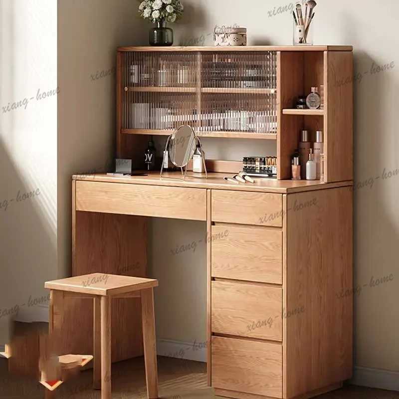Wood Beauty Vanity Table Bedro - Beauty Without Makeup ulasan dan harga
